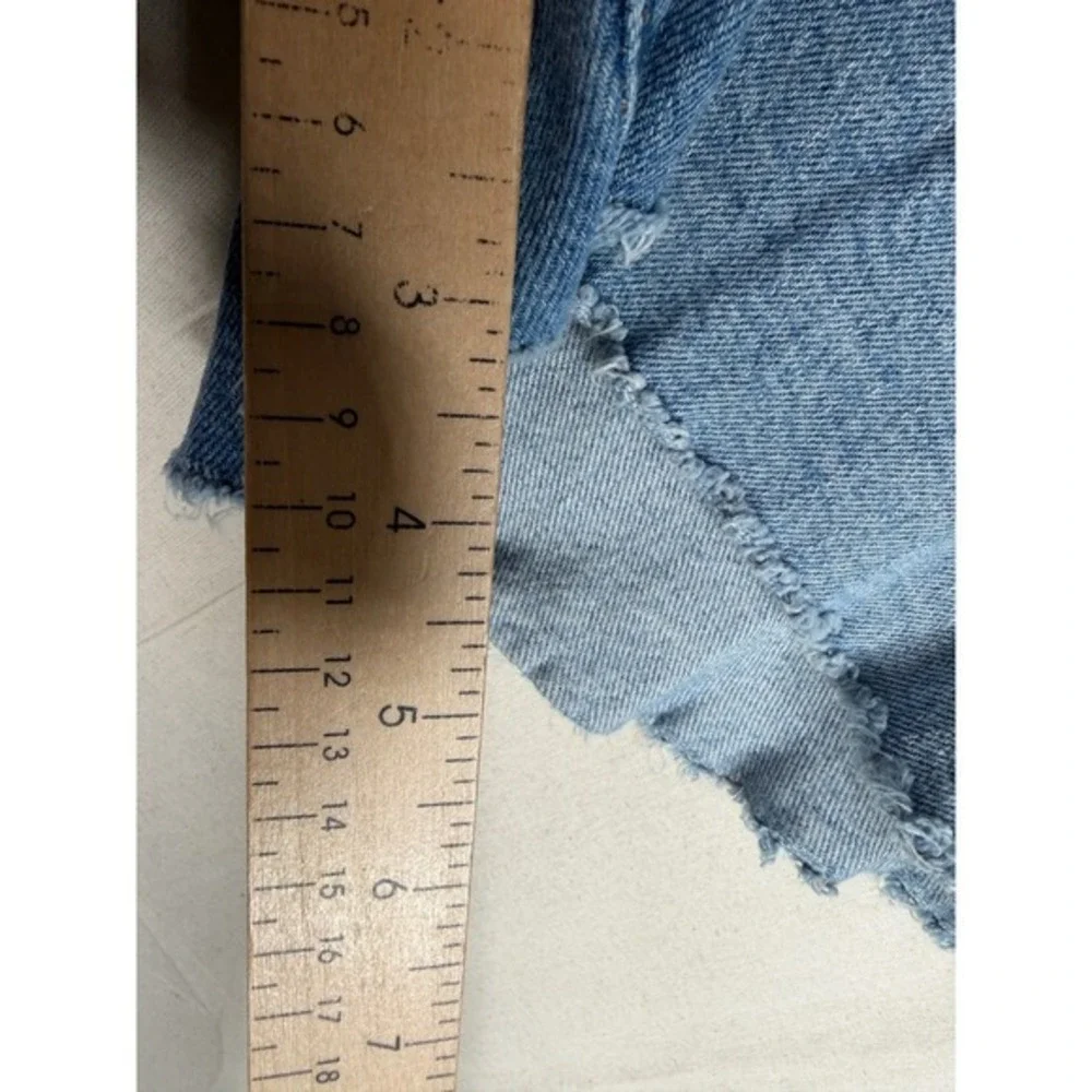 J. Crew High Rise Denim‎ Shorts size 34 Blue